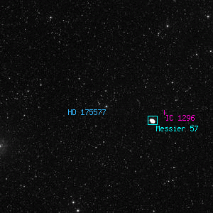 DSS image of HD 175577