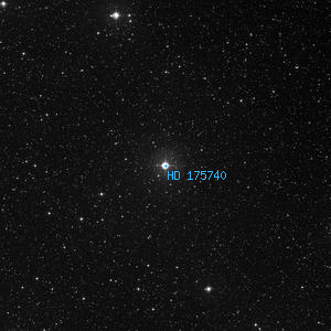 DSS image of HD 175740