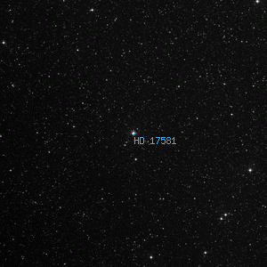 DSS image of HD 17581