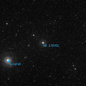 DSS image of HD 176051