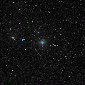 DSS image of HD 176527