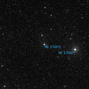DSS image of HD 176871