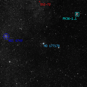 DSS image of HD 177178