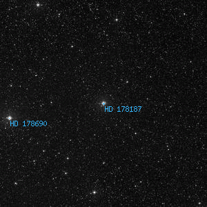 DSS image of HD 178187