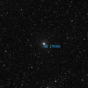 DSS image of HD 179366