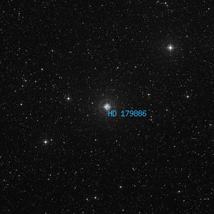 DSS image of HD 179886