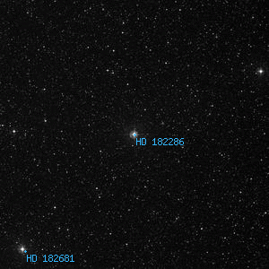 DSS image of HD 182286