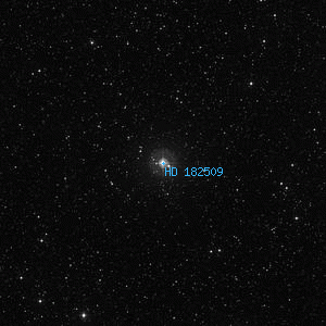DSS image of HD 182509