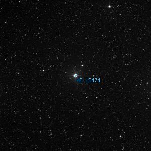 DSS image of HD 18474