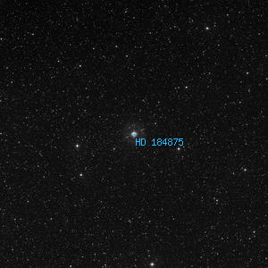 DSS image of HD 184875