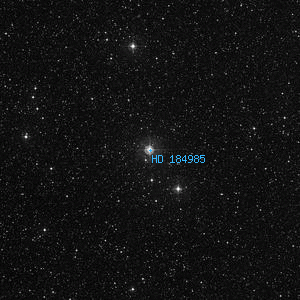 DSS image of HD 184985