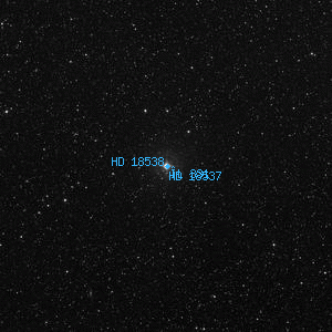 DSS image of HD 18538