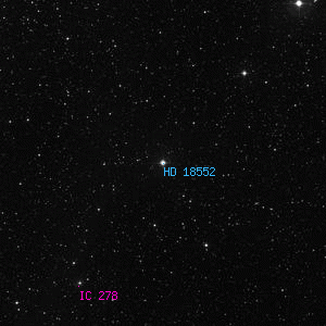 DSS image of HD 18552
