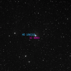 DSS image of HD 186219