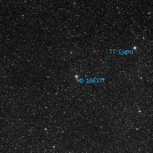 DSS image of HD 186377