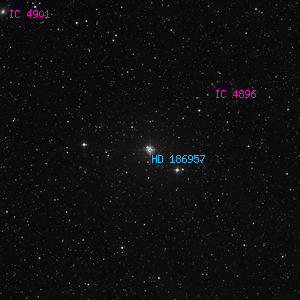 DSS image of HD 186957