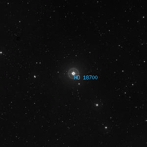 DSS image of HD 18700