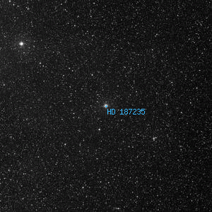 DSS image of HD 187235