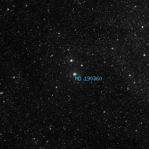 DSS image of HD 190360