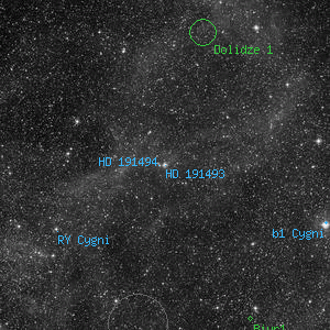 DSS image of HD 191493