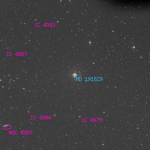 DSS image of HD 191829