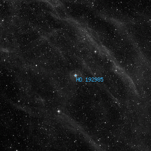 DSS image of HD 192985