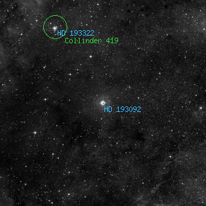 DSS image of HD 193092