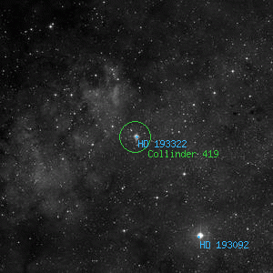 DSS image of HD 193322