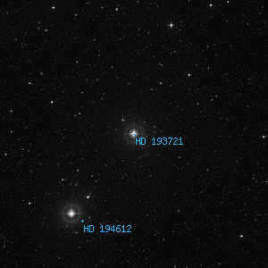 DSS image of HD 193721