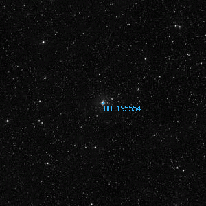 DSS image of HD 195554