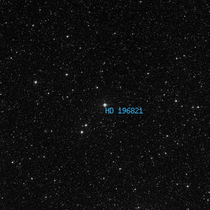 DSS image of HD 196821