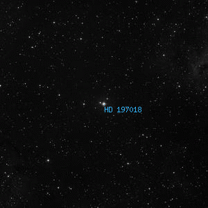 DSS image of HD 197018