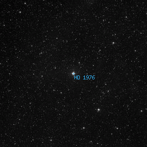DSS image of HD 1976