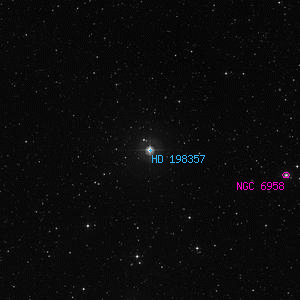 DSS image of HD 198357
