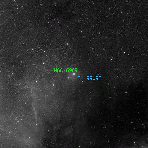 DSS image of HD 199098