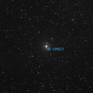 DSS image of HD 199623
