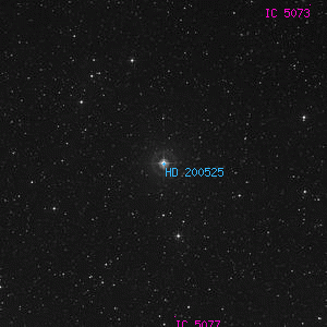 DSS image of HD 200525