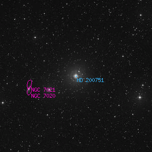 DSS image of HD 200751