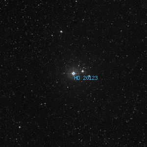 DSS image of HD 20123