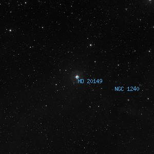 DSS image of HD 20149