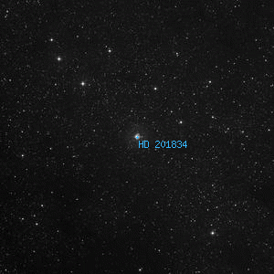 DSS image of HD 201834