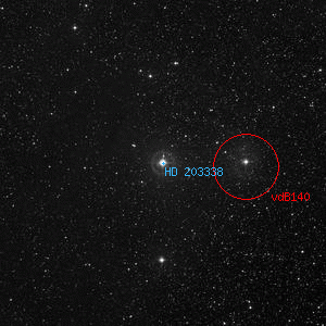 DSS image of HD 203338