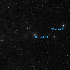 DSS image of HD 203644