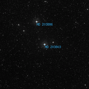 DSS image of HD 203803