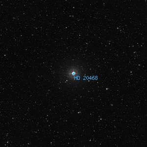 DSS image of HD 20468