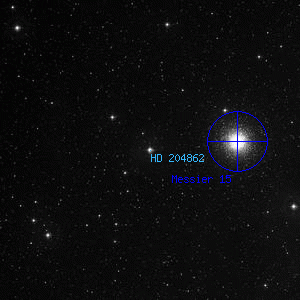 DSS image of HD 204862