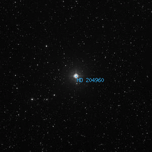 DSS image of HD 204960