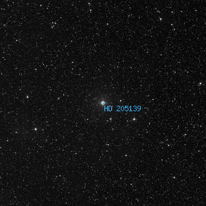 DSS image of HD 205139