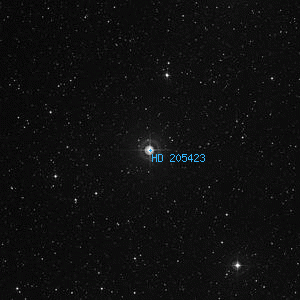 DSS image of HD 205423