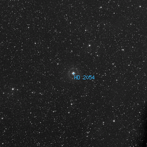 DSS image of HD 2054